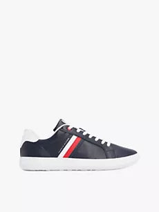 Stripe Leather Cupsole Sneaker