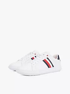 Stripe Leather Cupsole Sneaker