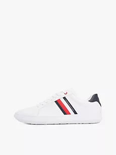 Stripe Leather Cupsole Sneaker
