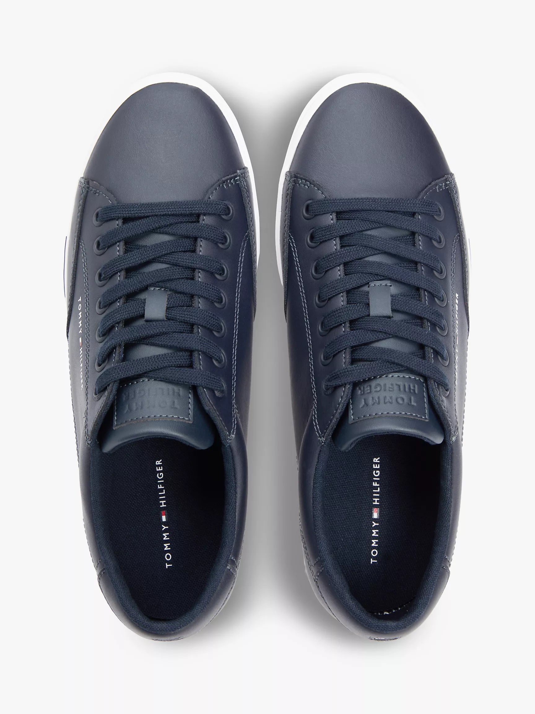 Tommy Hilfiger men's Vulcanized Leather Mix Sneaker