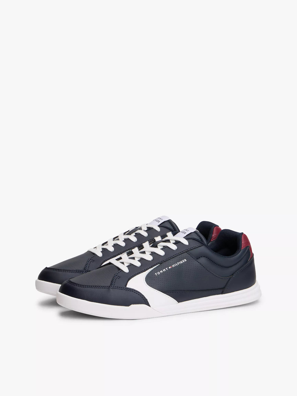 Tommy Hilfiger men's Leather Low-Top Cupsole Sneaker