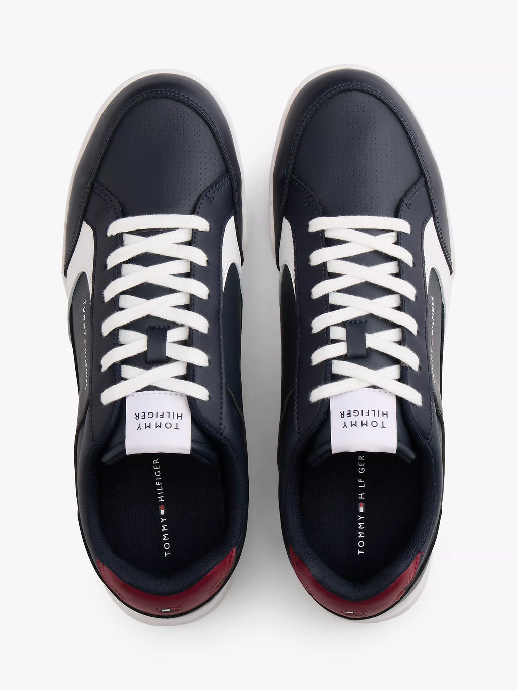 Tommy Hilfiger men's Leather Low-Top Cupsole Sneaker