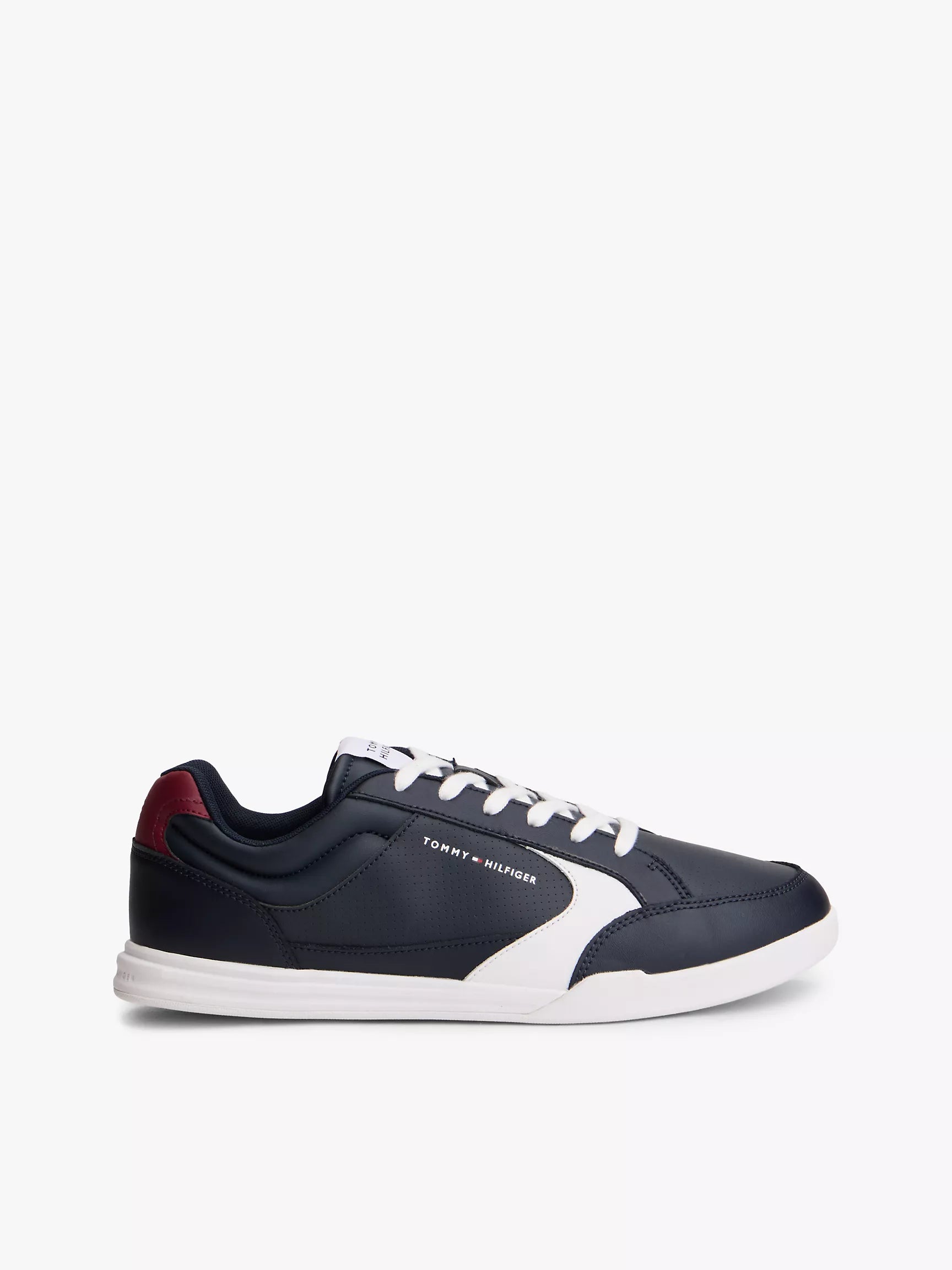 Tommy Hilfiger men's Leather Low-Top Cupsole Sneaker